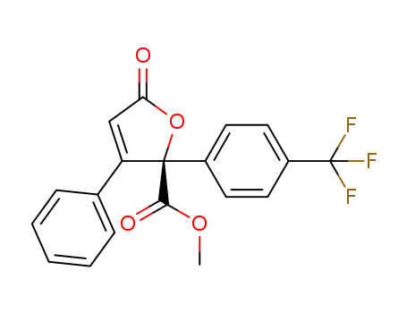 methyl (R)-5-oxo-3-phenyl-2-(4-(trifluoromethyl)phenyl)-2,5-dihydrofuran-2-carboxylate