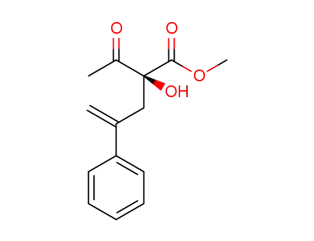 methyl (S)-2-acetyl-2-hydroxy-4-phenylpent-4-enoate