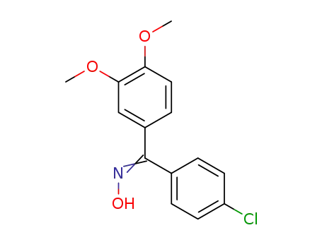 Molecular Structure of 1385825-44-4 ((3,4-dimethoxyphenyl)(4-chlorophenyl)methanone oxime)