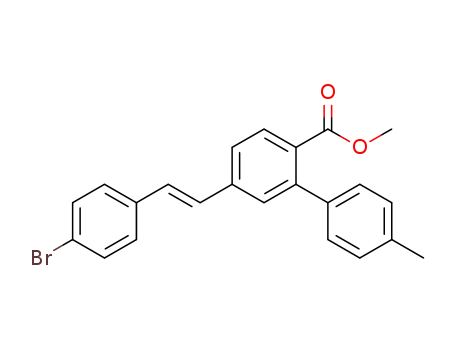(E)-methyl 5-(4-bromostyryl)-4'-methyl-[1,1'-biphenyl]-2-carboxylate