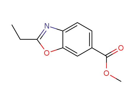 Molecular Structure of 1305711-85-6 (Methyl 2-ethyl-1,3-benzoxazole-6-carboxylate)