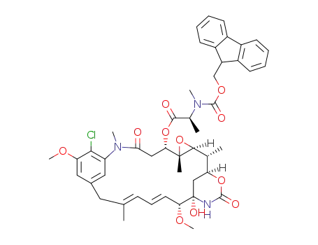 Molecular Structure of 1452404-52-2 (Fmoc-N-Me-L-Ala-maytansinol)