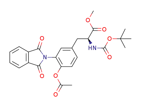 (S)-methyl 3-(4-acetoxy-3-(phthalimidyl)phenyl)-2-(tert-butoxycarbonylamino)propanoate