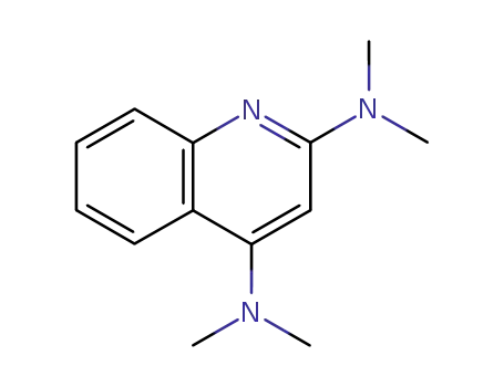 Molecular Structure of 951-18-8 (2,4-Quinolinediamine,N2,N2,N4,N4-tetramethyl-)