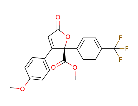 methyl (R)-3-(4-methoxyphenyl)-5-oxo-2-(4-(trifluoromethyl)phenyl)-2,5-dihydrofuran-2-carboxylate