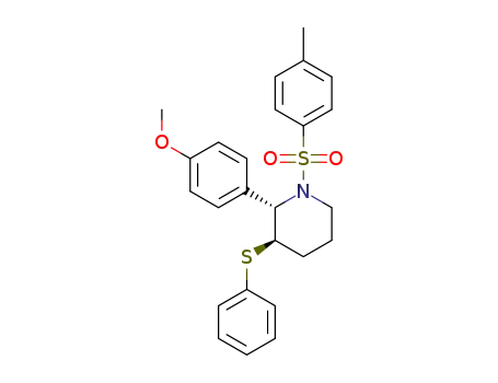 (2S,3R)-N-(4-toluenesulfonyl)-2-(4-methoxyphenyl)-3-(phenylthio)piperidine