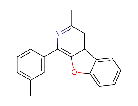 Molecular Structure of 1608479-22-6 (3-methyl-1-(m-tolyl)benzofuro[2,3-c]pyridine)