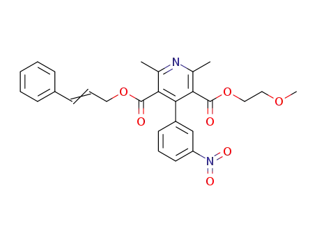 3-cinnamyl 5-(2-methoxyethyl) 2,6-dimethyl-4-(3-nitrophenyl)pyridine-3,5-dicarboxylate