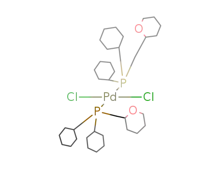 trans-dichlorobis{dicyclohexyl(tetrahydropyranyl-2-methyl)phosphane-P}palladium(II)