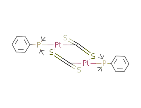 Pt<sub>2</sub>(CS<sub>2</sub>)2(P(C(CH<sub>3</sub>)3)2C<sub>6</sub>H<sub>5</sub>)2