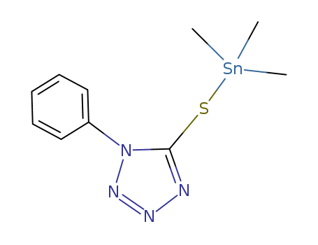 1H-Tetrazole, 1-phenyl-5-[(trimethylstannyl)thio]-