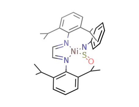 glyoxalbis(2,6-diisopropylphenylimine)-N-phenylsulfinylaminenickel<sup>(0)</sup>