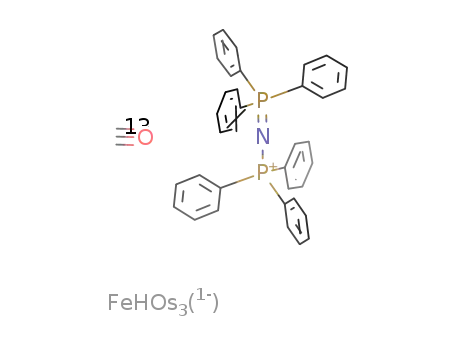 [((C<sub>6</sub>H<sub>5</sub>)3P)2N]<sup>(1+)</sup>*HFeOs<sub>3</sub><sup>(1-)</sup>*13CO=[((C<sub>6</sub>H<sub>5</sub>)3P)2N][HFeOs<sub>3</sub>(CO)13]