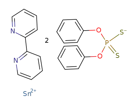 bis(O,O'-diphenyl dithiophosphato)tin(II)-2,2'-bipyridyl (1:1)