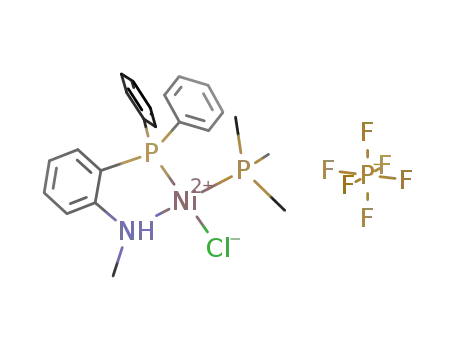 [NiCl(P(CH<sub>3</sub>)3)(N-methyl-2-(diphenylphosphanyl)aniline)] hexafluorophosphate
