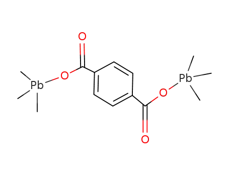 (CH<sub>3</sub>)3PbOOCC<sub>6</sub>H<sub>4</sub>COOPb(CH<sub>3</sub>)3