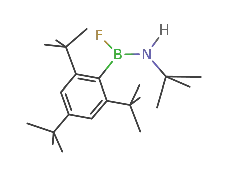 Molecular Structure of 129161-78-0 (t-butylamino-2,4,6-tri-t-butylphenyl-fluoroborane)