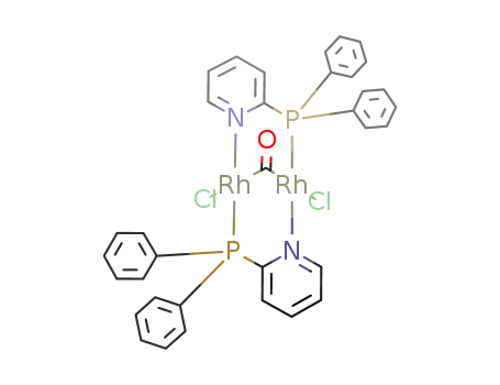 Rh<sub>2</sub>Cl<sub>2</sub>(CO)((C<sub>6</sub>H<sub>5</sub>)2P(C<sub>5</sub>H<sub>4</sub>N))2