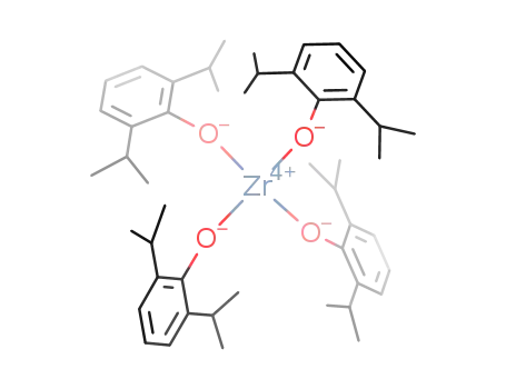 Molecular Structure of 99398-79-5 (zirconium(IV)(2,6-diisopropylphenoxide)4)