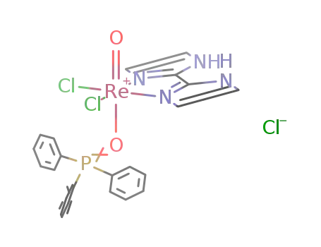Molecular Structure of 308144-56-1 ([ReOCl<sub>2</sub>(OPPh<sub>3</sub>)(biimH<sub>2</sub>)]Cl)