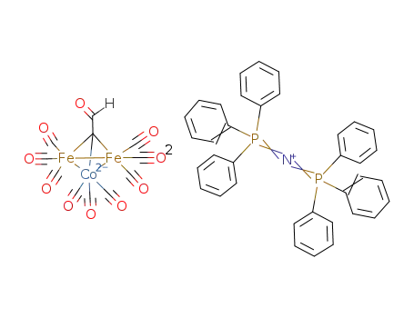 {bis(triphenylphosphine)nitrogen}2(Fe2Co(carbonyl)9(μ3-CC(O)H))