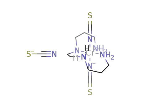 Molecular Structure of 81688-81-5 (trans-(RR,SS)-bis(isothiocyanato)(1,5,8,12-tetraazadodecane)chromium(III) thiocyanate)