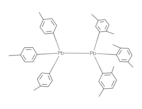 (C<sub>6</sub>H<sub>4</sub>CH<sub>3</sub>)3PbPb(C<sub>6</sub>H<sub>3</sub>(CH<sub>3</sub>)2)3
