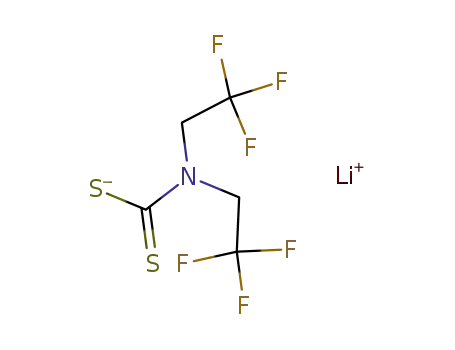 Molecular Structure of 74613-66-4 (Carbamodithioic acid, bis(2,2,2-trifluoroethyl)-, lithium salt)