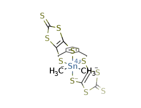 [Sn(C<sub>6</sub>H<sub>4</sub>(CH<sub>2</sub>S<sub>5</sub>C<sub>3</sub>)2)(CH<sub>3</sub>)2]