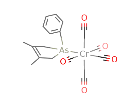 Molecular Structure of 160954-45-0 (1-phenyl-3,4-dimethyl-3-arsolene pentacarbonylchromium)