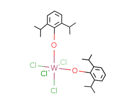 W(OC<sub>6</sub>H<sub>3</sub>(CH(CH<sub>3</sub>)2)2)2Cl<sub>4</sub>