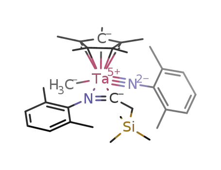 [Ta(C<sub>5</sub>(CH<sub>3</sub>)5)(CH<sub>3</sub>)(NC<sub>6</sub>H<sub>3</sub>(CH<sub>3</sub>)2)(C(CH<sub>2</sub>Si(CH<sub>3</sub>)3)NC<sub>6</sub>H<sub>3</sub>(CH<sub>3</sub>)2)]