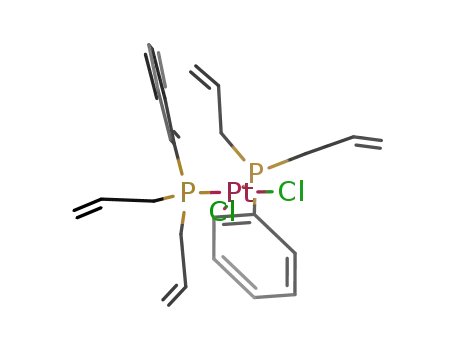 Molecular Structure of 24830-65-7 (dichlorobis(diallylphenylphosphine)platinum(II))