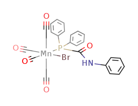 cis-tetracarbonyl-(diphenylphosphino-N-phenylformamide-P)manganesebromide