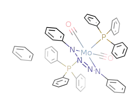 dicarbonyl(1,4-diphenyltetraazabutadiene)bis(triphenylphosphine)molybdenum benzene (1/1)