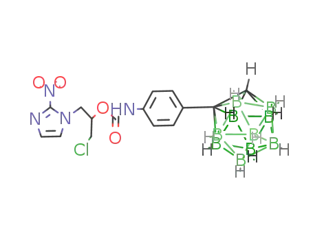 Molecular Structure of 158565-52-7 (1-(chloromethyl)-2-(2-nitroimidazoly)ethyl N-(4-(1,2-dicarba-closo-dodecaboran<sup>(12)</sup>-1-yl)phenyl)carbamate)