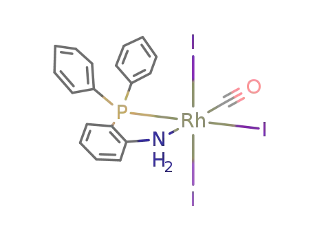 mer-I,I-trans-P-{Rh(PPh<sub>2</sub>C<sub>6</sub>H<sub>4</sub>NH<sub>2</sub>)(CO)I<sub>3</sub>}