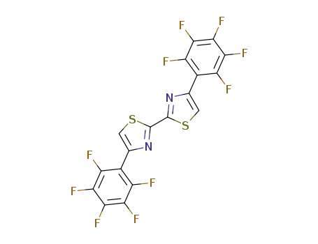 Molecular Structure of 1422972-57-3 (4,4'-bis(perfluorophenyl)-2,2'-bithiazole)