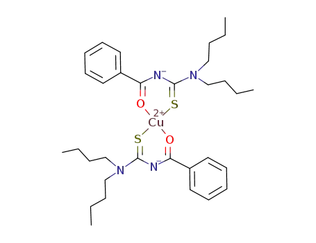 bis(1,1-di-n-butyl-3-benzoyl-thioureato)copper(II)