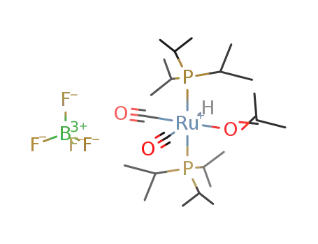 [RuH(η1-OCMe2)(CO)2(PPr(i)3)2]BF4