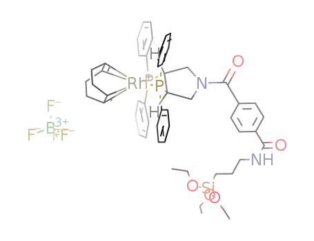 (4-[(3R,4R)-3,4-bis(diphenylphosphino)pyrrolidinocarbonyl]-N-[3-(triethoxysilyl)propyl]benzamide-P,P')(1,5-cyclooctadiene)rhodium-tetrafluoroborate