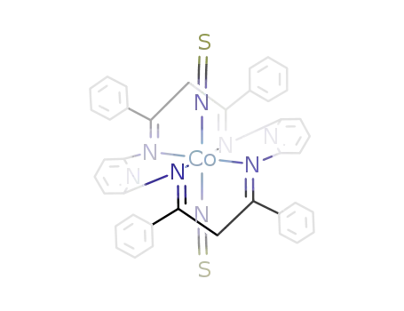 {(C<sub>5</sub>H<sub>3</sub>N)NC(C<sub>6</sub>H<sub>5</sub>)CH<sub>2</sub>C(C<sub>6</sub>H<sub>5</sub>)N(C<sub>5</sub>H<sub>3</sub>N)NC(C<sub>6</sub>H<sub>5</sub>)CH<sub>2</sub>C(C<sub>6</sub>H<sub>5</sub>)N}Co(NCS)2