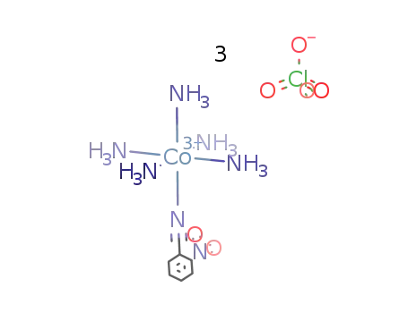 Molecular Structure of 84935-04-6 ({(NH<sub>3</sub>)5CoNCC<sub>6</sub>H<sub>4</sub>-o-NO<sub>2</sub>}(ClO<sub>4</sub>)3)