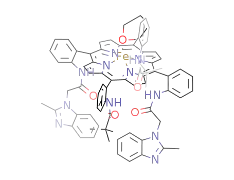 {Fe(OC<sub>4</sub>H<sub>8</sub>)(C<sub>74</sub>H<sub>64</sub>N<sub>12</sub>O<sub>4</sub>)}