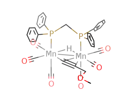 {Mn<sub>2</sub>(H)(CCCH<sub>2</sub>OCH<sub>3</sub>)(CO)6(CH<sub>2</sub>(P(C<sub>6</sub>H<sub>5</sub>)2)2)}