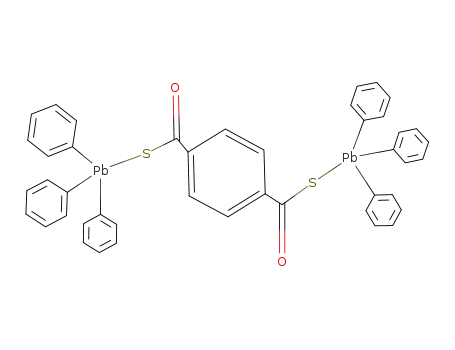 Molecular Structure of 119328-72-2 ((C<sub>6</sub>H<sub>5</sub>)3PbSOCC<sub>6</sub>H<sub>4</sub>COSPb(C<sub>6</sub>H<sub>5</sub>)3)