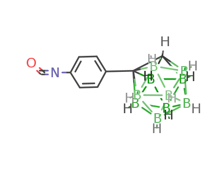 Molecular Structure of 158565-51-6 (4-(1,2-dicarba-closo-dodecaboran<sup>(12)</sup>-1-yl)phenyl isocyanate)