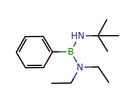 Molecular Structure of 79867-06-4 (Boranediamine, N'-(1,1-dimethylethyl)-N,N-diethyl-1-phenyl-)