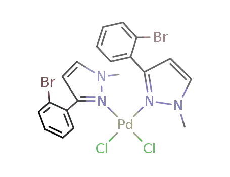cis-dichloro{bis(3-(2-bromophenyl)-1-methylpyrazole)}palladium(II)