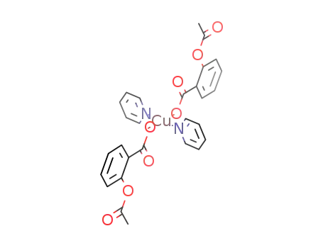Molecular Structure of 74181-81-0 (Copper, bis[2-(acetyloxy)benzoato]bis(pyridine)-)